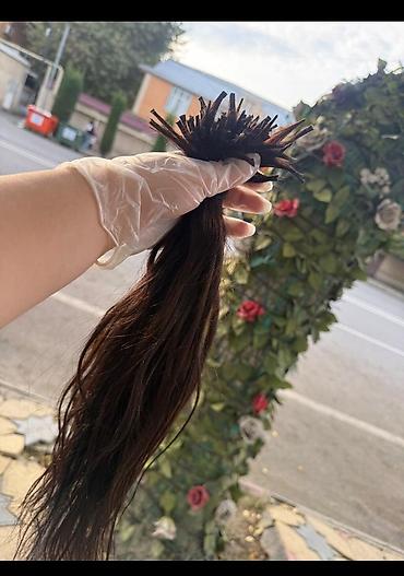 sac aksesuarları: Təbii uşaq saçı – kapsul (keratin/u-tip) qaynaq üçün hazır dəst - — 1