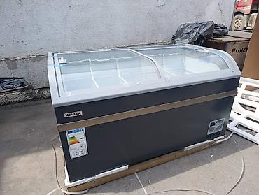 Морозильные шкафы, лари: Морозильный ларь XINGX с панорамными раздвижными стеклянными крышками — 8