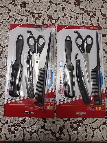 berber qayçı: Saç kəsim dəsti – 4 parçalı Paketdə olanlar: - Saç kəsim qayçısı — 1