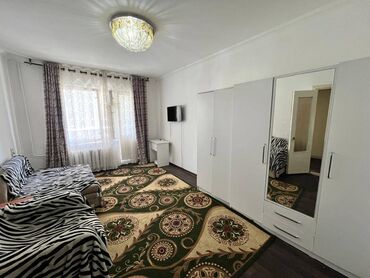 1 комнатная квартира бишкек снять долгосрочно: 1 бөлмө, 45 кв. м, 106-серия, 5 кабат, Косметикалык ремонт
