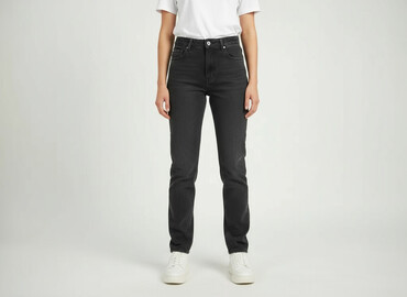jeansy z wysokim stanem damskie: Five, Jeansy damskie, rozmiar S