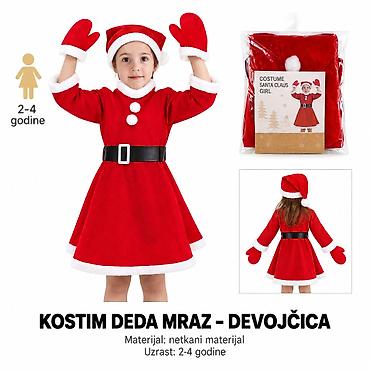 KMT Božićni kostim za devojčice, 2–4 godine Praznični kostim
