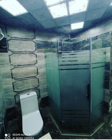 Duş kabinaları, arakəsmələr: Yeni Üstü açıq kabina, Düzbucaqlı, Ödənişli çatdırılma — 19