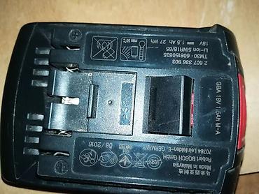Bosch GBA 18V 1.5Ah Li-Ion akkumulyator - Gərginlik: 18V - Tutum
