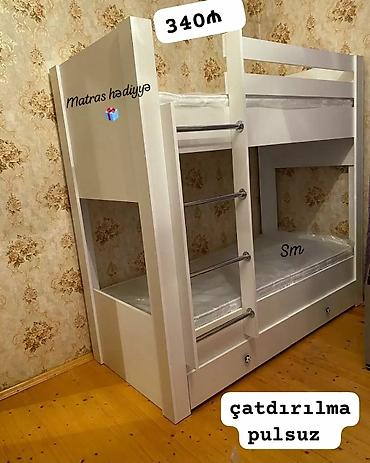 mebel kreditle: İki mərtəbəli uşaq çarpayıları - Ölçülər: 180x80 və 200x90 — 4