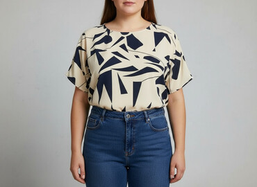 bluzki z dużym dekoltem plus size: Shein, Жіноча блуза, розмір 2XL