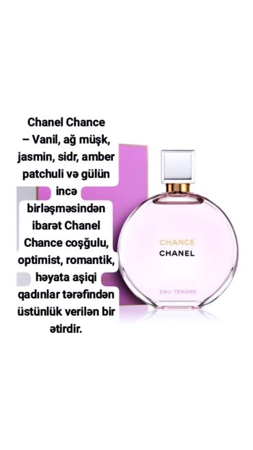 Ətriyyat: Fransuz parfumlari 50ml 35 azn qoxulari 2 gun qalir