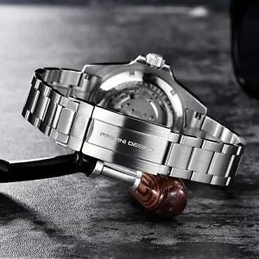 Ručni satovi: PAGANI DESIGN PD-1639 -43mm-Plava-Rolex Submariner-Automatik Potpuno — 12