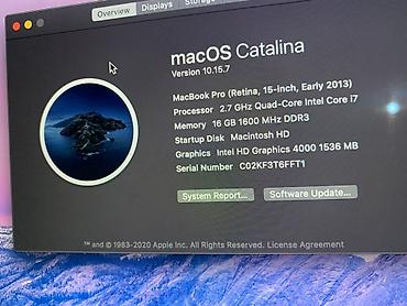 macbook pro i9: MacBook Pro (Retina, 15", Early 2013) - Процессор: Intel Core i7 — 2