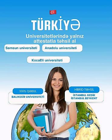 turk dili: Türkiyədə attestatla təhsil imkanı Yalnız orta məktəb attestatı ilə — 1