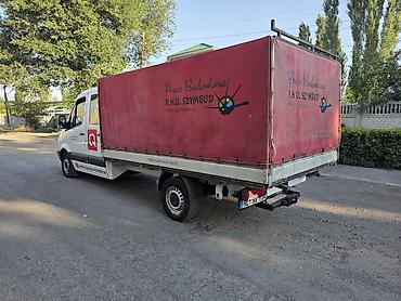 транс: Mercedes-Benz Sprinter тентованный бортовой, двухрядная кабина — 6