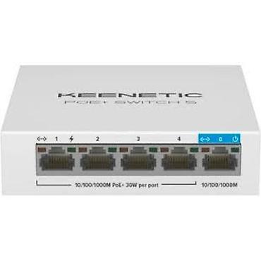 cat 5 kabel: Keenetic PoE+ Switch 5 KN-4610 — 5 portlu Gigabit Ethernet şəbəkə — 1