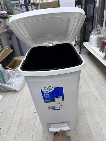 Чарбалык товарлар: Мусорное ведро Hobby Life Slim 25 л с педальным механизмом - Объем — 3