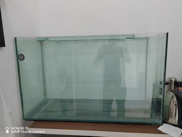 Akvariumlar: Akvaryum satilir 100×60 ×40 qalin şüşə di 250 litr su tutur