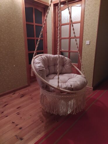 Kreslolar: Asma yelləncək kreslo - Forma: dairəvi səbət tipli - Rəng — 8