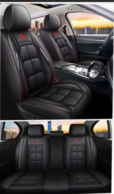 оплётка для руля: Чехлы Экокожа, цвет - Черный, Universal Seat cover