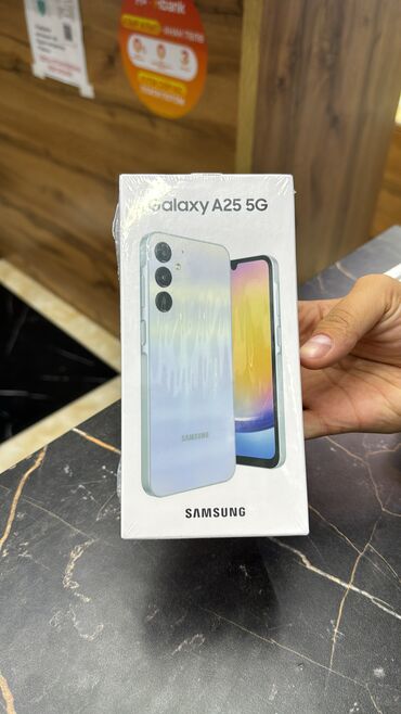 Poco: Samsung Galaxy A25, Новый, 256 ГБ, цвет - Голубой, 1 SIM, 2 SIM