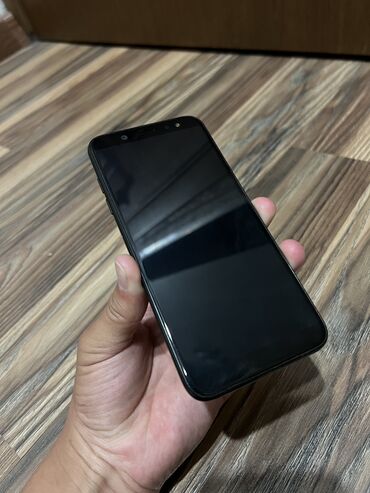 телефон нот 10: Samsung Galaxy A6, Новый, 32 ГБ, цвет - Черный, 1 SIM, 2 SIM, eSIM