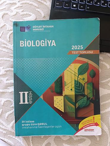 Testlər: Məhsul: “Biologiya 2025 – Test Toplusu”, Hissə II Nəşriyyat/İnstitut — 1