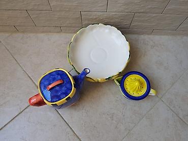 Qab-qacaq və mətbəx ləvazimatları: Farfor qab dəsti Farfor qab dəsti - Dəm çaydanı, hündüürlüyü 18 sm - — 3