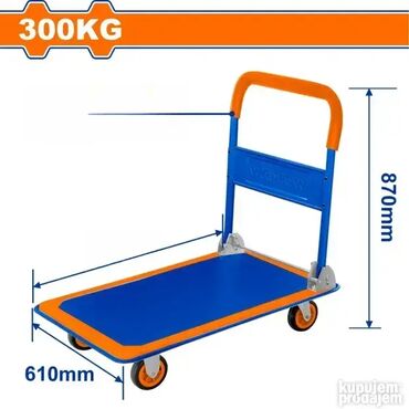 plafonjerke za hodnik: Ručna transportna platforma sklopiva 300kg WADFOW WWB1330 Kapacitet