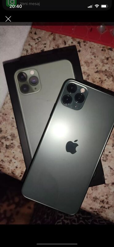 iphone xr 64: IPhone 11 Pro Max, 64 GB, Yaşıl, Face ID, Barmaq izi, Sənədlərlə