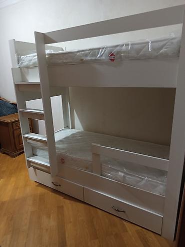 tekli carpayi: Oğlan və qız üçün, Yeni, Çarpayı, Matras ilə, Siyirməli, Laminat — 1