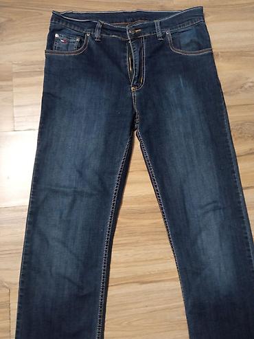 Farmerke: Muške farmerke, tamno plavi denim sa blagim izbledelim efektom — 2