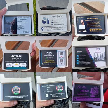 çöl reklamı: Vizitkartların dizaynı və çapı