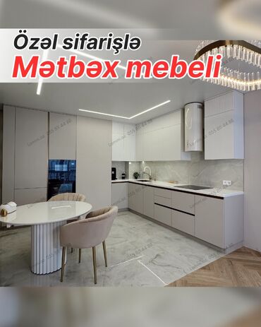 выездная химчистка мебели: Özəl sifarişlə mətbəx mebeli - Minimalist və müasir dizayn: düz