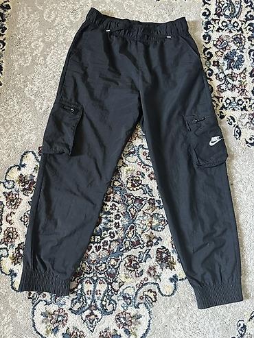 карго найк: Мужские брюки, L, Nike, Б/у, цвет - Черный — 1