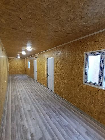 Konteynerlər: Metal konteyner ev/ofis modulu - Ölçü: təx. 40 fut (uzun konteyner — 3