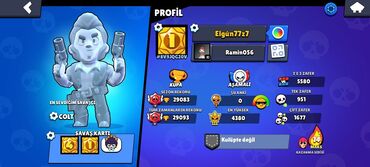 tək şəxsiyyət vəsiqəsi ilə kredit telefon: Brawl Stars hesabıdır. Hesabda Colt xarakteri var. Ümumi kubok sayı