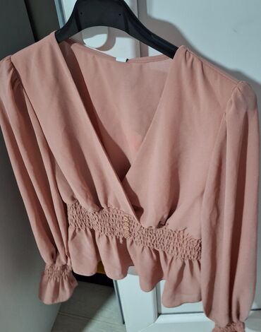 asimetrične tunike: XS (EU 34), Polyester, Single-colored, color - Pink