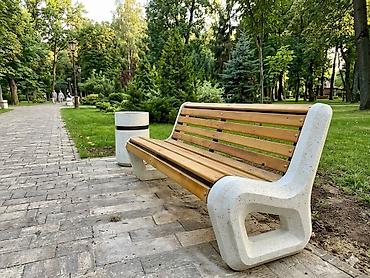 Скамейки: Скамейка Со спинкой, Без крыши — 16