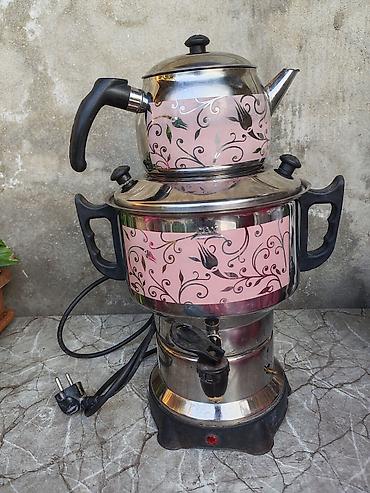 Elektrik samovar–çaydan dəsti - Tip: Elektrik samovar, üstündə çay lalafo.az -da Elektrik samovar–çaydan dəsti - Tip: Elektrik samovar, üstündə çay