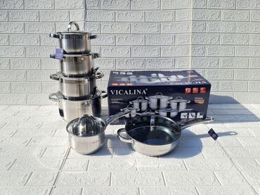 сковорода vicalina: Бесплатная доставка по центру! Набор кастрюль Vicalina VL-3012. В