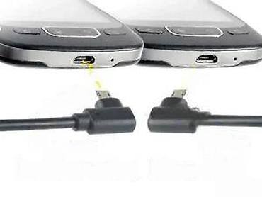 Kablovi za telefone: Obostrani Micro USB kabl sa L-uglom - Konektor: Micro USB sa — 17
