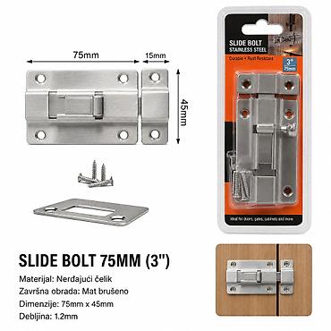 KMT Od nerđajućeg čelika zasun 75 mm (3"), SKU: 9368908 - Materijal
