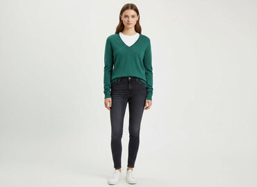 sweter monki: H&M, Sweter damski, rozmiar L