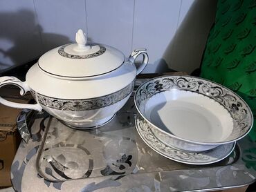 культура тибета чай купить в баку: Обеденный набор, цвет - Серебристый, Керамика, 12 персон