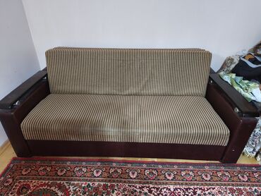 софа кровать: Divan, İşlənmiş, Açılan, Parça