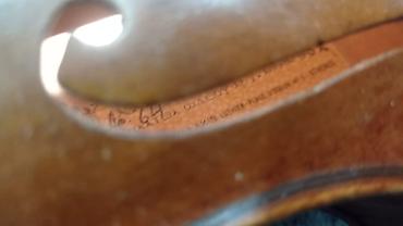 dinamik dayağı: Məhsul: Klassik skripka – L.B. Syllakis, Luthier (Paris) 1952 ci ilin — 4