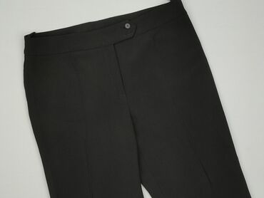 zara spodnie czarne z wysokim stanem: Material trousers for women, size 2XL
