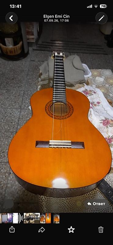Klassik gitaralar: Yamaha C40 klassik gitara - Model: Yamaha C40 (etiketdə göstərilib) - — 1