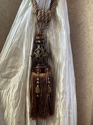 sattlar: Pərdələr üçün zövqlü və eleqant tutacaqlar Tamamilə yenidir, istifadə — 7