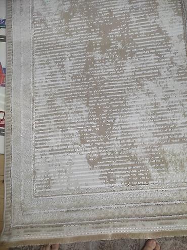 yeni xalca modelleri: Bej-krem rəng palitrasında müasir naxışlı xalça Dunən 120 manata — 5