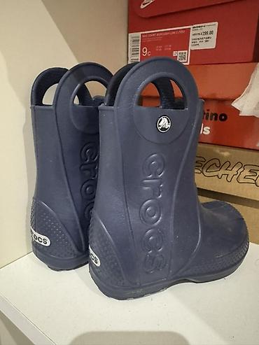 sapogi: Uşaq yağış çəkmələri – Original Crocs Handle It Rain Boot, göy — 1