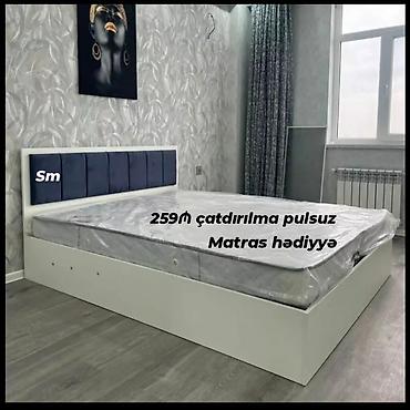 Ev və bağ: Yeni, İkinəfərlik çarpayı, Bazasız, Matras ilə, Siyirməsiz — 2