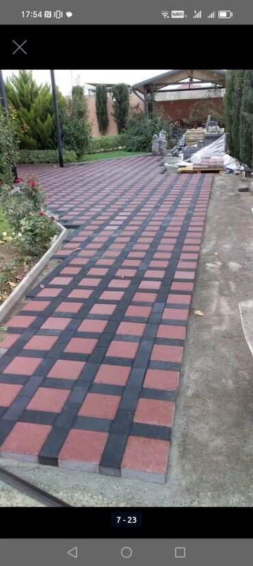 Döşəmə işləri: Məhsul: Beton tamet/daş döşəmə və peşəkar səki-döşəmə xidməti Təsvir — 35